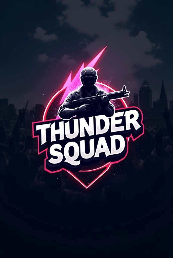 I want a logo for a eSports team name thunder squad for pubg mobile game 
 