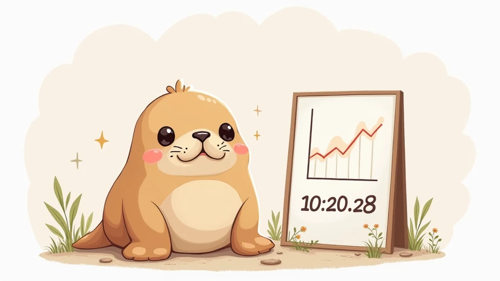 Note A cute illustration of a walrus next to the panel with monthly views published 、と書かれたパネルの横にいるセイウチのカワイイイラスト