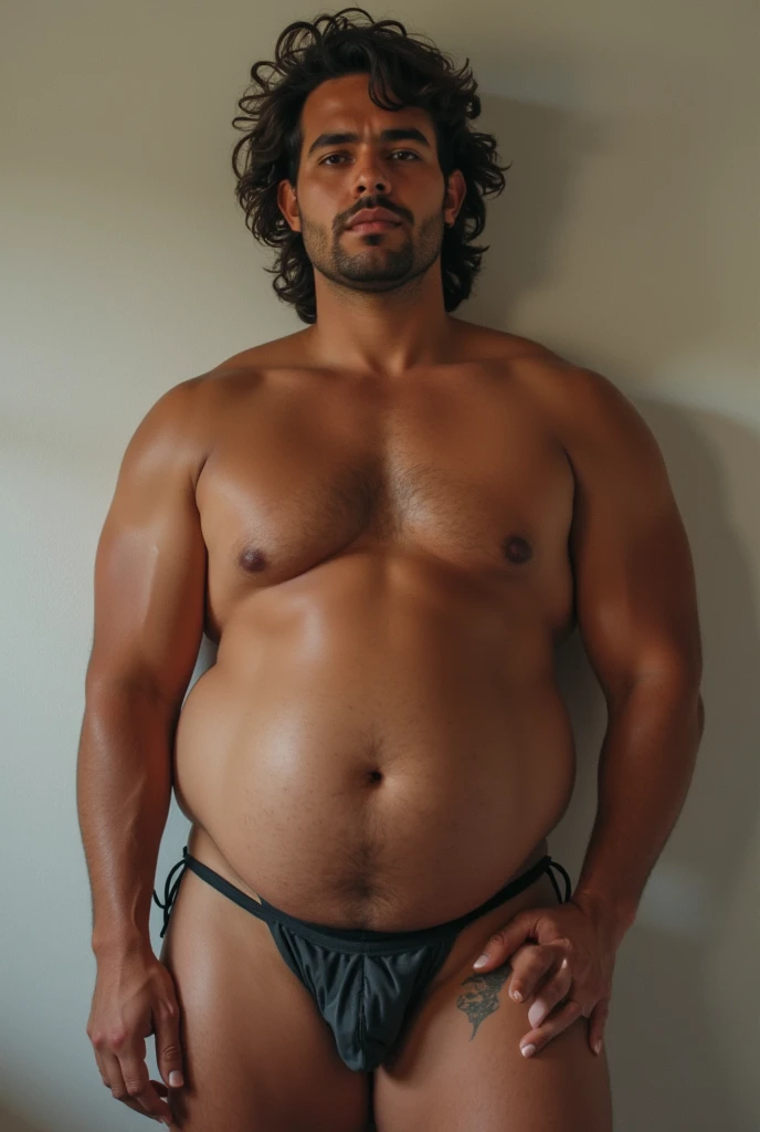 Gay horny man juicy curvy chubby body 