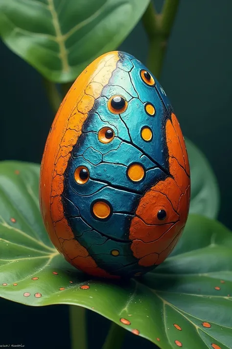 Painted butterfly egg 