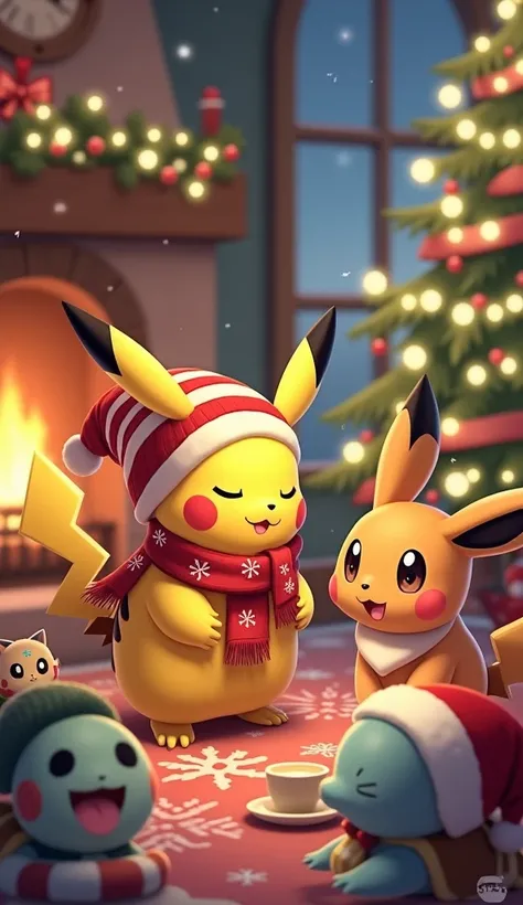  Pokémon　 Christmas　winter　Warm indoors　hot spring