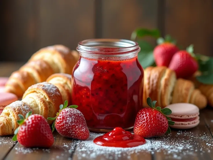 Strawberry Marmalade and Baking Sweets