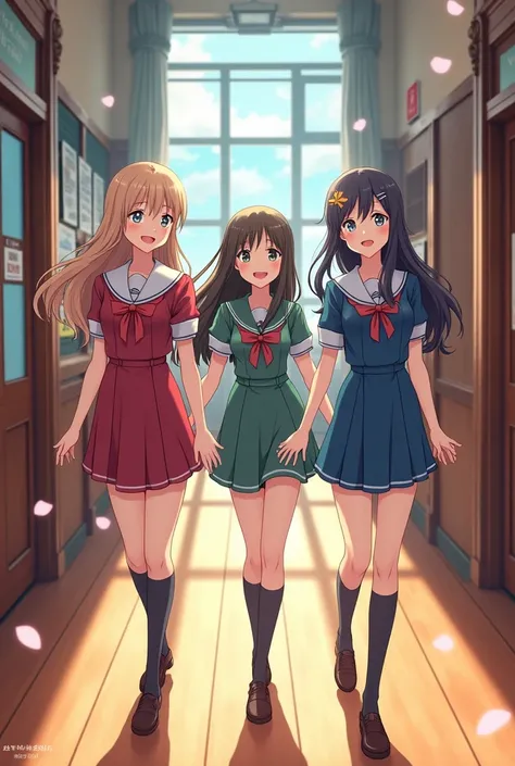 Anime women school 