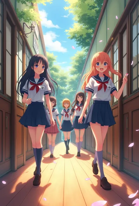 Anime women school 