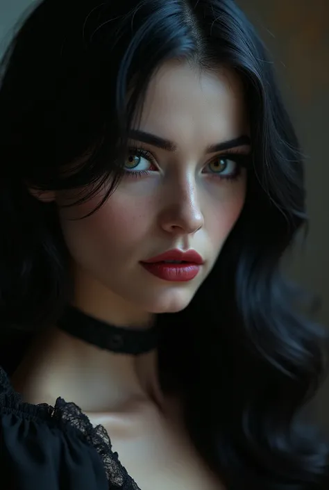 vampire, sexy, colérique, beautiful detailed eyes, beautiful detailed lips, extremely detailed eyes and face, long eyelashes, dark gothic, dark fantasy, 1girl, dramatic lighting, moody lighting, cinematic, dramatic shadows, chiaroscuro, dramatic contrast, ...