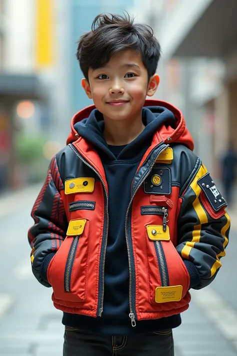 Young boy fancy jacket with new style