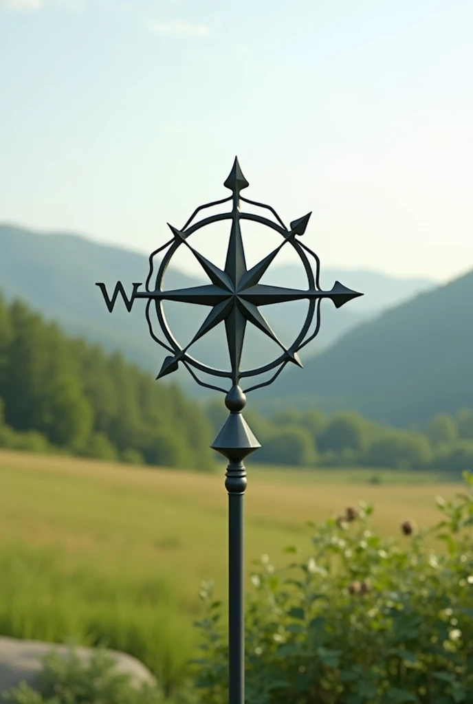 Could you design a minimal wind rose for a social facility with a pastoral concept?