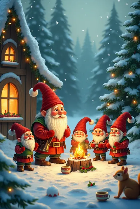 Gnomes at christmas 