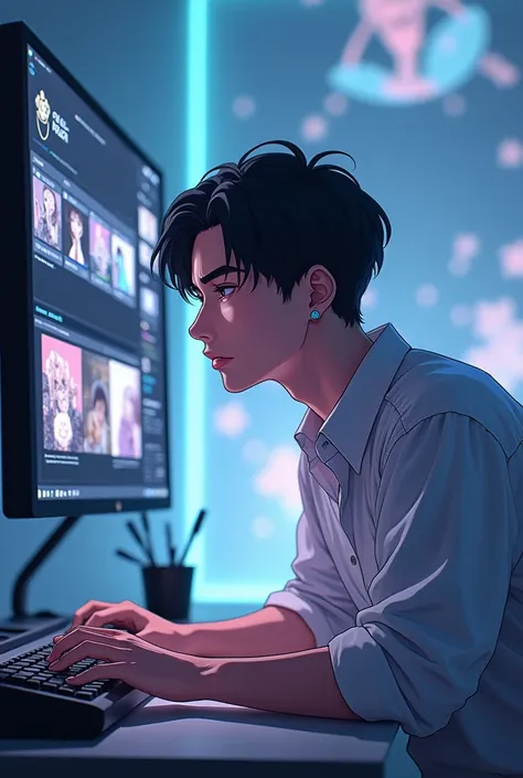 Man in edit film anime bishoujo