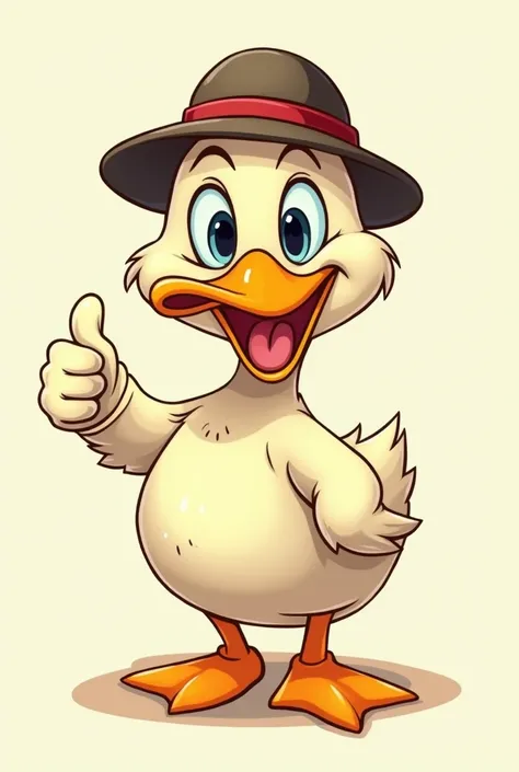 Ducky Bhai cartoon logo