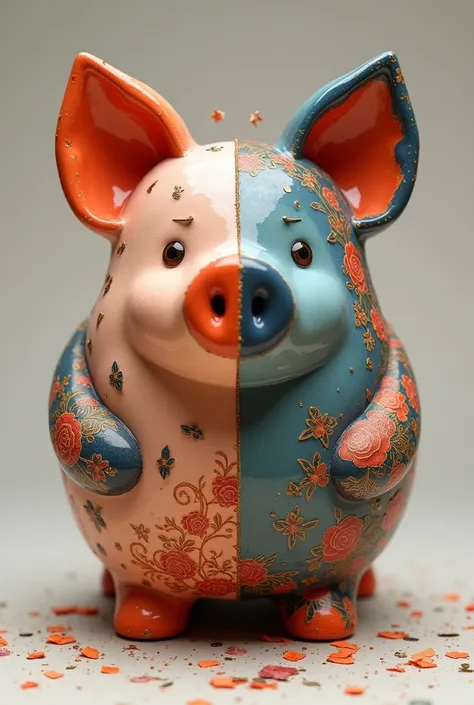 a piggy bank form or pattern related to feminism, the difficulties men and women experience must also be men