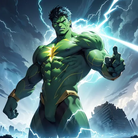 Masterpiece, HD, High Resolution, High Quality, Best Quality, Super Detailed. Solo character alone, multiple views. fantasy art.
{{(A 30-years-old male-hulk-electrical-energy-wanderer-energy-being:(appearance: pure-energy-electricity. Pure-electricity-body...