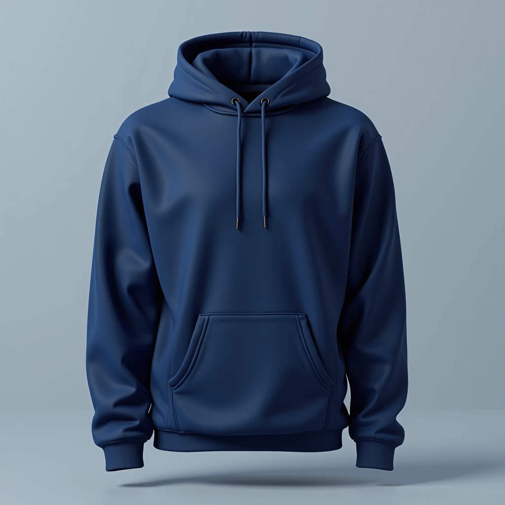 solid dark blue colour hoodie without human