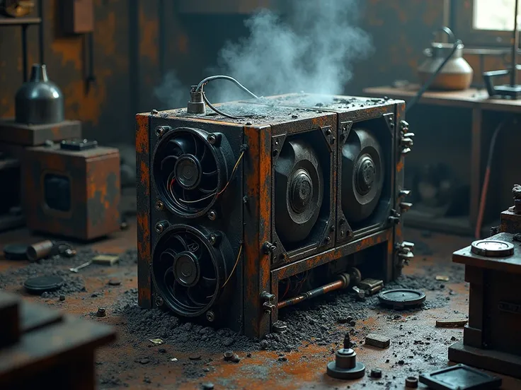 Currency mining device burned out