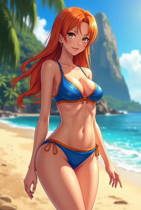 8k Nami panties and bra cellphone wallpaper on the beaches of Rio de Janeiro