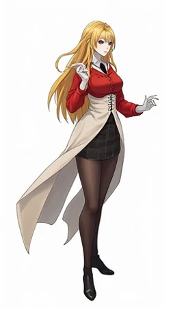 alba,  the vampire servant of her castle ,  is a fascinating figure that arouses both curiosity and admiration .  Her golden hair shines under the ambient light ,  as if each thread were made of rays of the sun ,  contrasting with the dark aura that surrou...