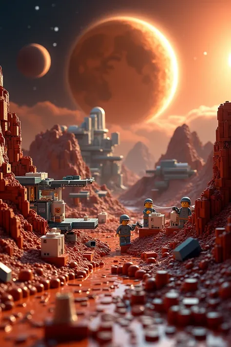 create a lego model of terraforming venus