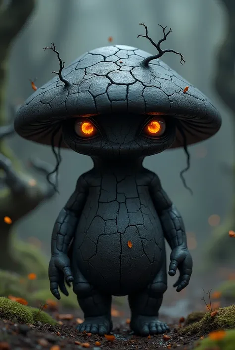 blackened mushroom character