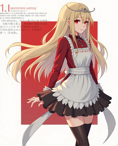 alba,  the vampire servant of her castle ,  is a fascinating figure that arouses both curiosity and admiration .  Her golden hair shines under the ambient light ,  as if each thread were made of rays of the sun ,  contrasting with the dark aura that surrou...