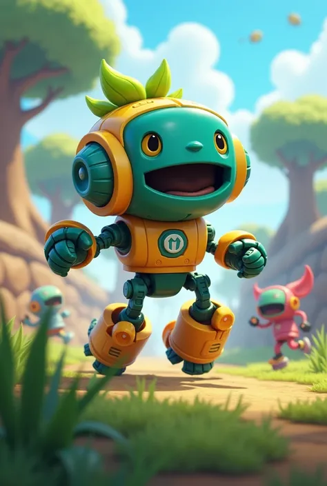 Sprount mini robot whit plant brawl stars 