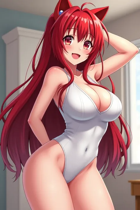 ((best quality))Rias,anime girl, half naked, meinahentai, white wet semi-transparent tight clothes, narrow waist,big ass,big tits,sexy, doggy style, doggy style, doggy style, doggy style, doggy style, bigger ass