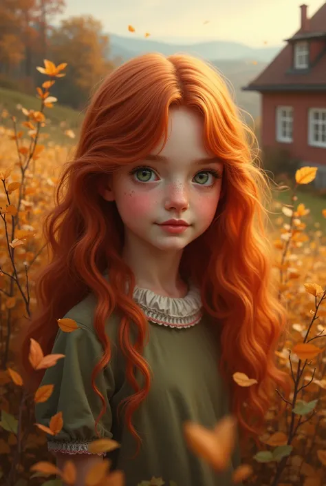 redhead girl  jaworzno poland Autumn