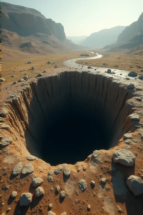 A hole in the ground 