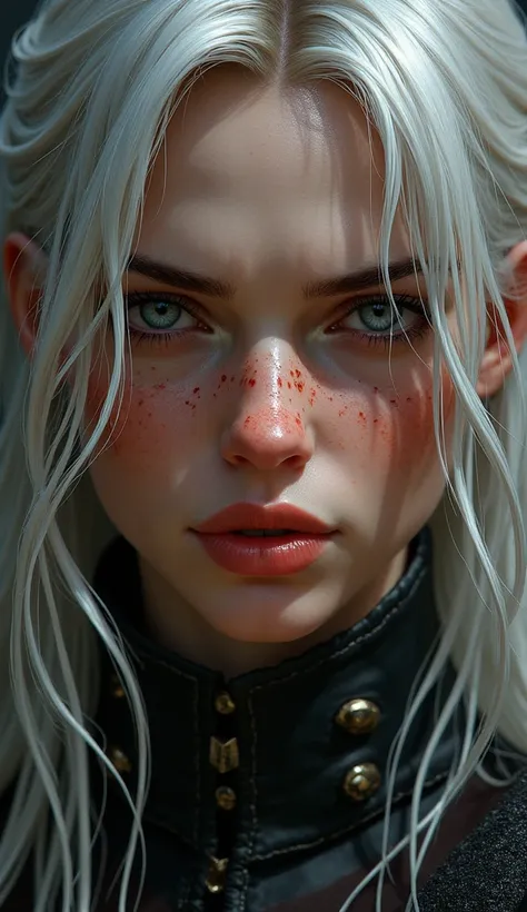 (Ciri: 1.2), (The Witcher 3) (In full growth), (Sweaty) (full lips:0.9)