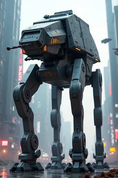 Do the AT-M6 walker from Star Wars but make it look a little more futuristic