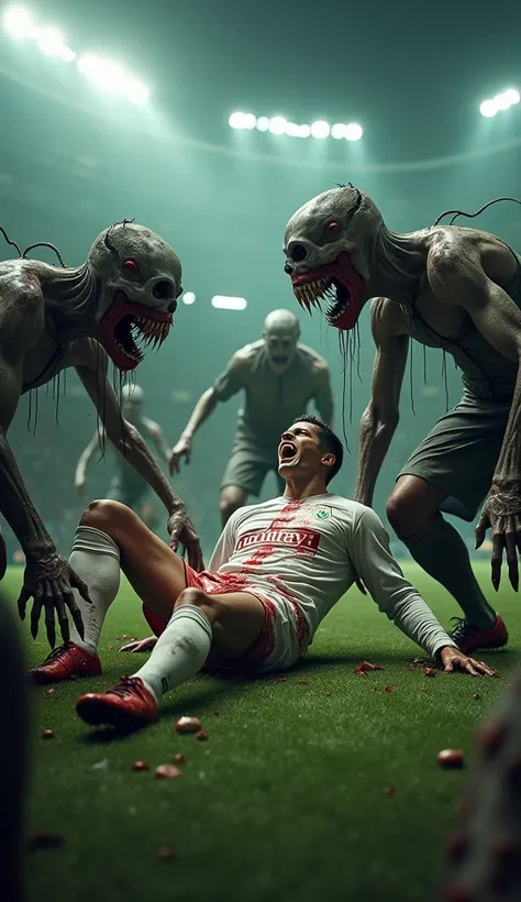 Zombie boos killed Ronaldo in Football field