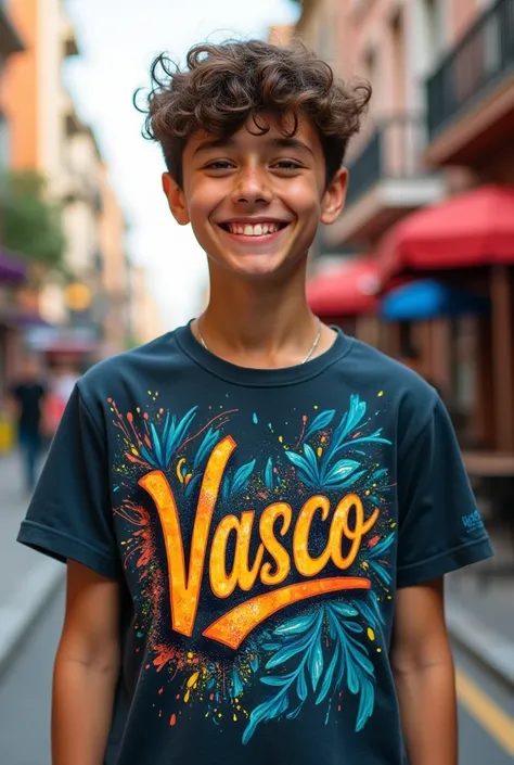 Vascos shirt written by Crefisa