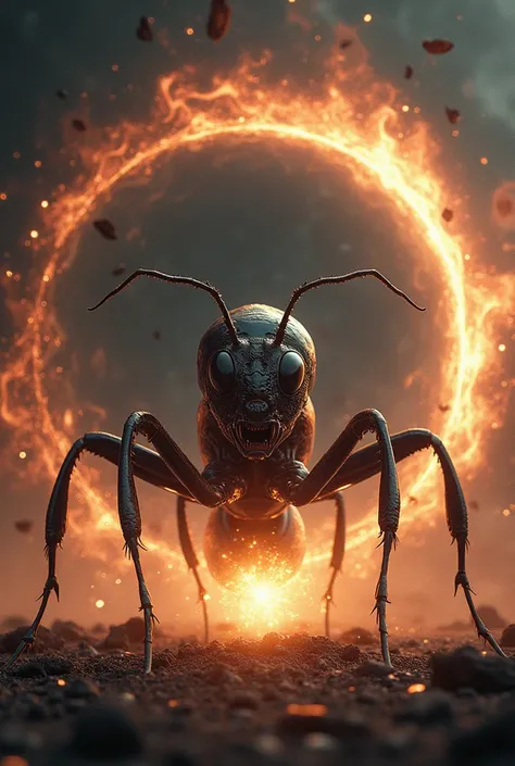 Ant manipulating black hole 