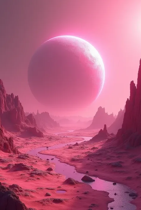 Pink planet Mercury