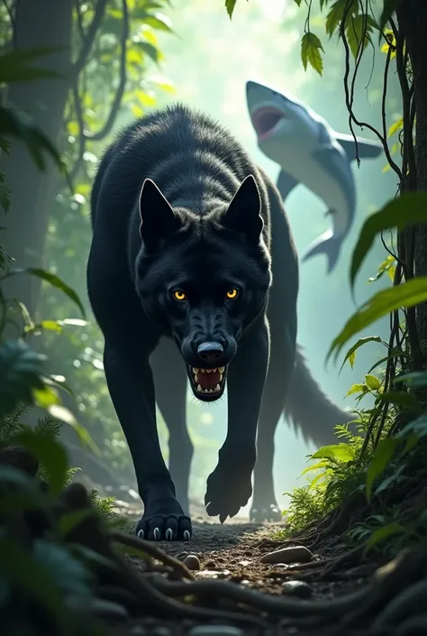 Black dog + Chamgadar Jungle My Shark