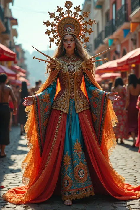  Create a carnival costume, on the theme of religion  