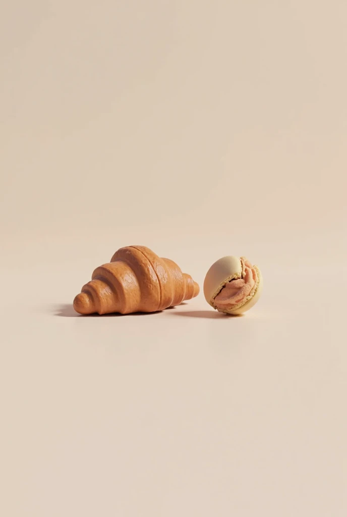 , background, logo, croissant, macaron, bite mark, simplistic