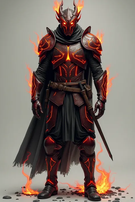  Makes a ranger 

Classic base with a design that recalls moving magma flows.  Red and orange lines cover the path , simulating lava flowing .  The gloves and boots are reinforced and have a dark red metallic sheen .

 With a helmet

Inspired by the head o...