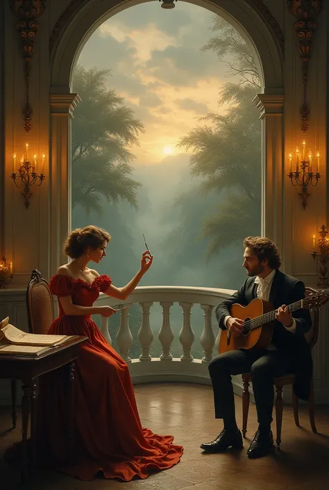 19th century Romanticism music background