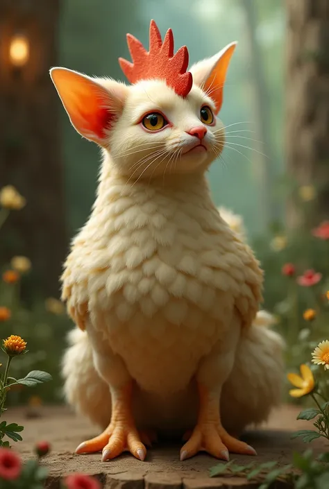 Hen on the cat fusion 