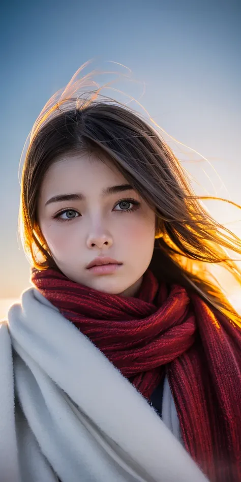 ((Hair blowing in the wind, no makeup:1.2)), (Realistic, photorealistic, ultra detailed, best detailed skin, highest quality, masterpiece, ultra high resolution), cute Russian woman with tears, , high school girl with tears, young girl with tears, one girl...