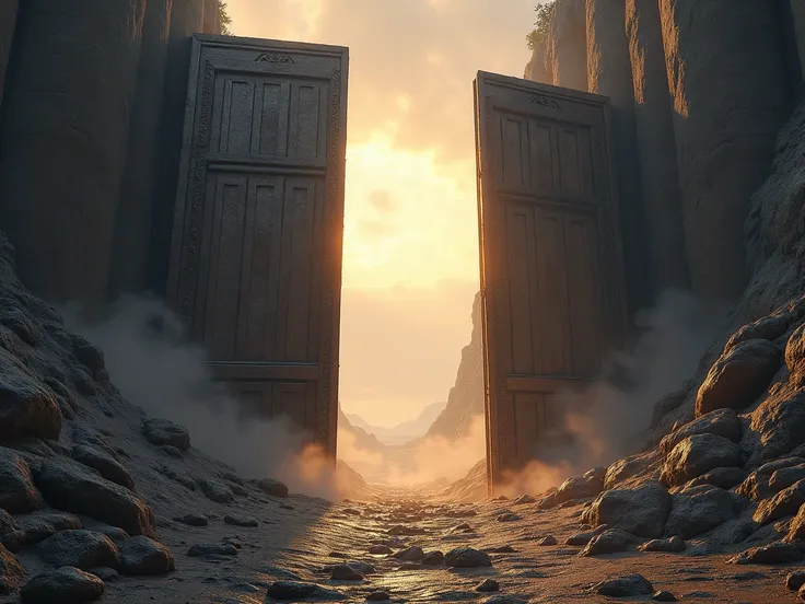 The Huge iron door opens to the new world