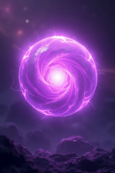 Can you generate a  . png photo of a purple energy ball