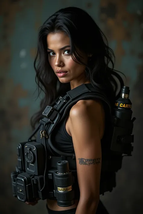 Sexy filipina in a sexy bomb vest