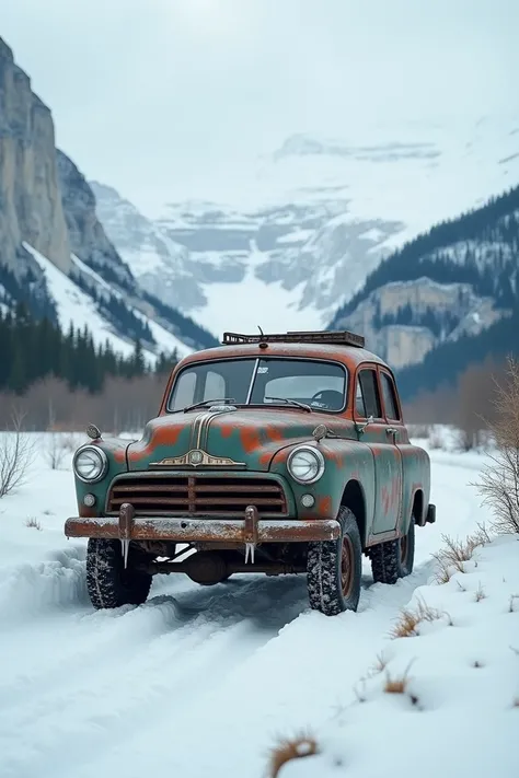 Russian car in siberia