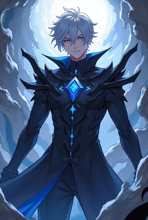 A male version of Honkai Impact 3rds Herrscher of Void
