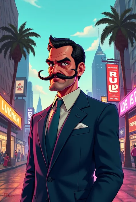 Bad lawyer man in the  Gta v Disney style 