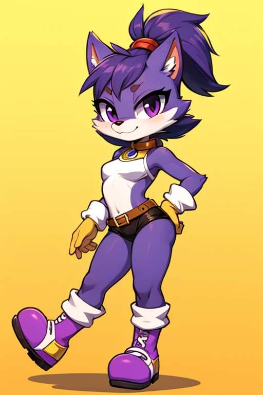 Female furry purple tiny toons adventure style 