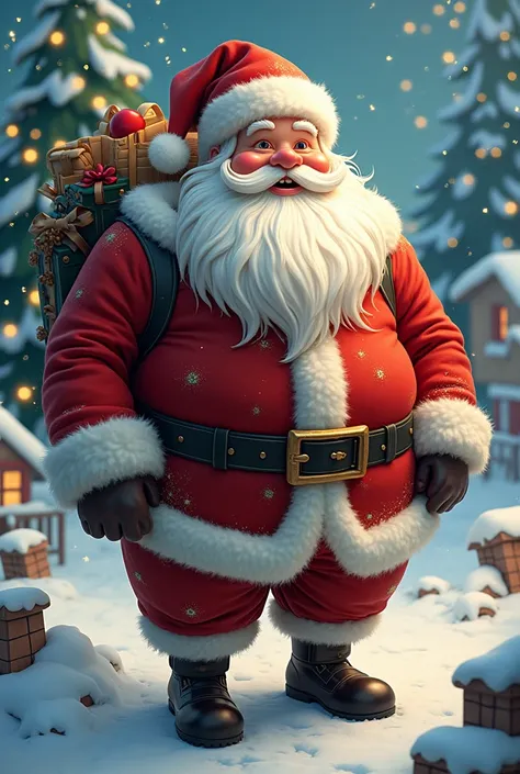 Santa Claus in a different costume