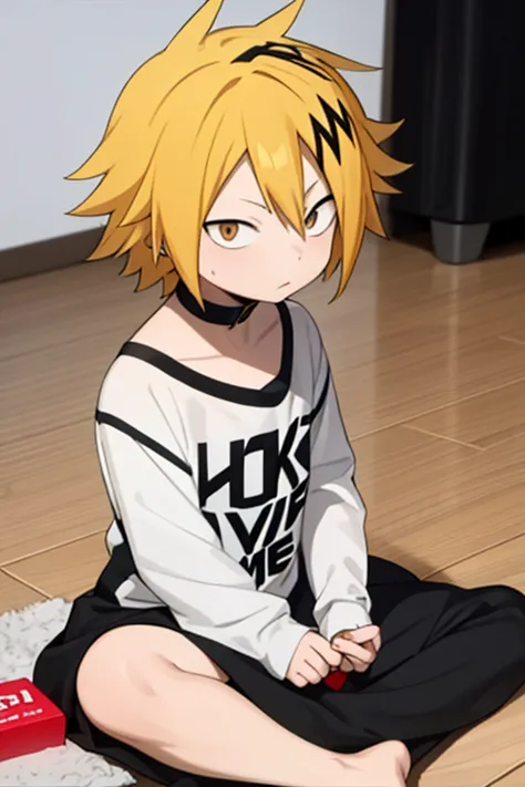 masterpiece ,  better quality ,  lyrics, 1 , alone, male focus,  looking at the spectator ,  upper body , kaminari_thank you, bl...