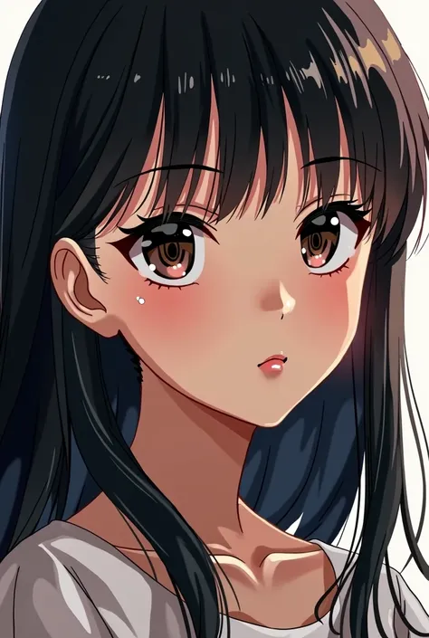 A close-up of an Asian woman, Nico Robin, produced by Anime Painter Studio, Realistic Anime Art Style, Realistic Anime Art Style, Marin Kitagawa Doujin Art, Beautiful Anime Portrait, Anime Realism Style, Beautiful Anime Woman, Drawn in Anime Painter Studio...